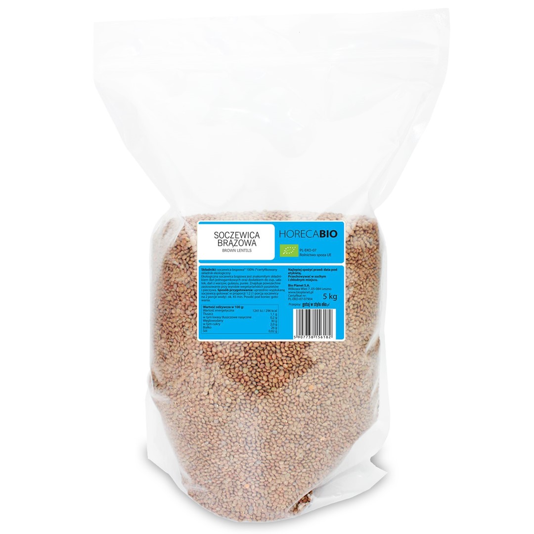 Soczewica Brązowa Bio 5 Kg - Horeca