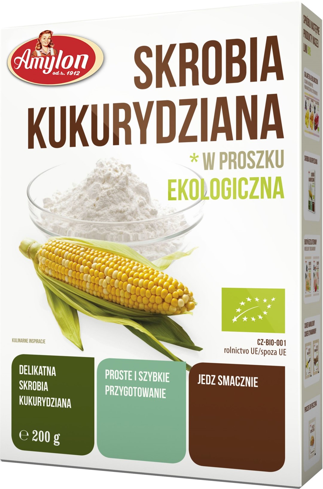 Skrobia Kukurydziana Bio 200 G - Amylon