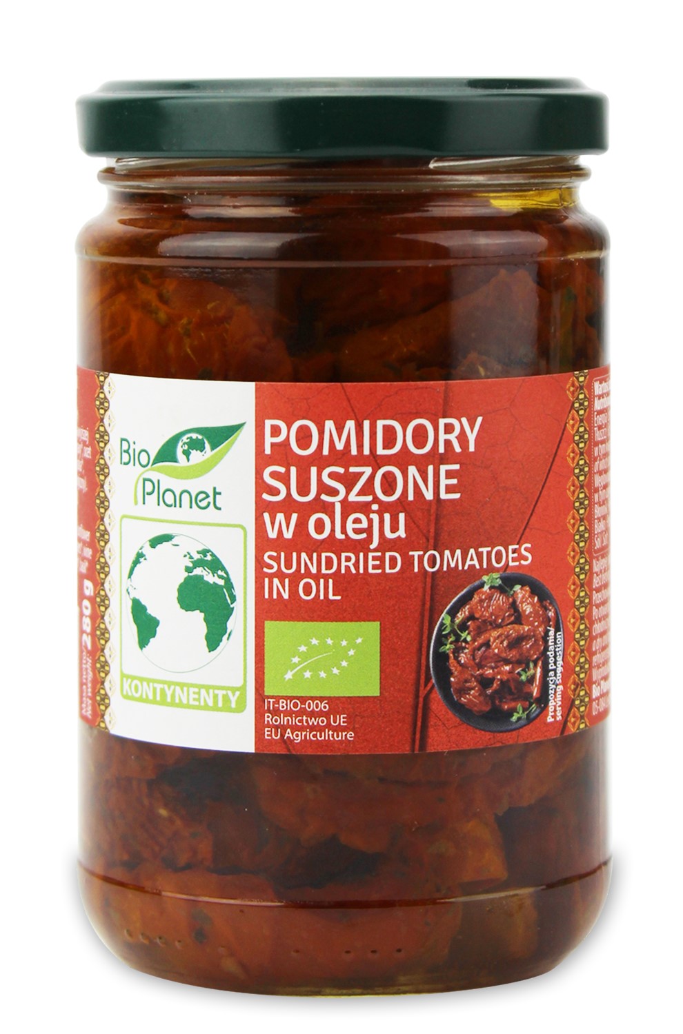 Pomidory Suszone W Oleju Bio 280 G - Bio Planet