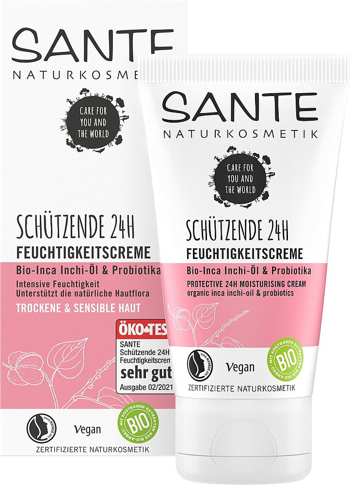 Krem Do Twarzy Nawilżająco - Ochronny Olej Inca Inchi I Probiotyki Eco 50 Ml - Sante