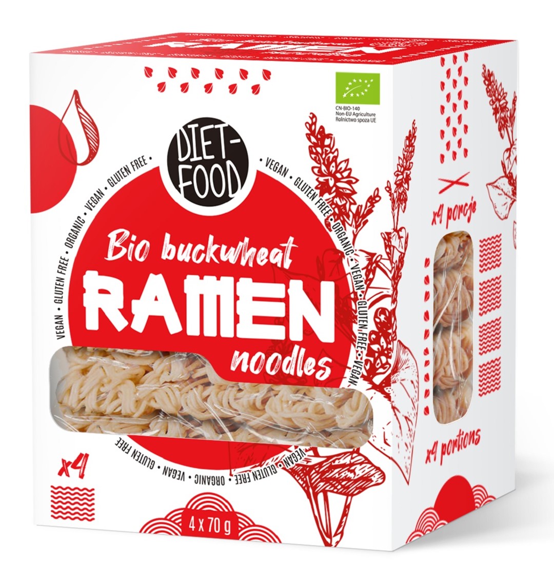 Makaron (Gryczany) Ramen Bezglutenowy Bio 280 G - Diet-Food