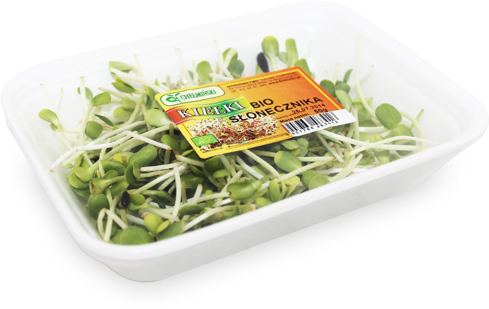 Kiełki Słonecznika Świeże Bio (Około 50 G)