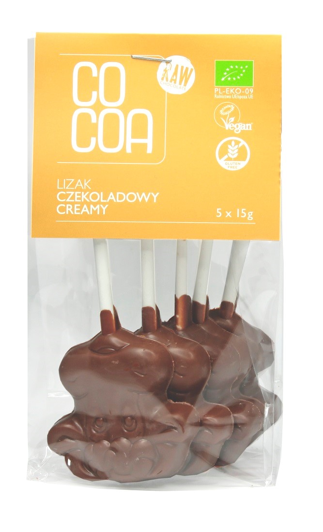 Lizaki Czekoladowe Creamy Bezglutenowe Bio (5 X 15 G) 75 G - Cocoa