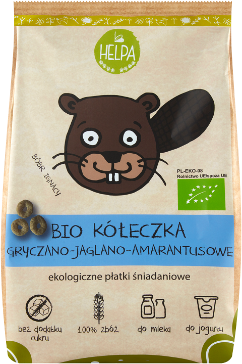 Kółeczka Gryczano - Jaglano - Amarantusowe Bio 160 G - Helpa
