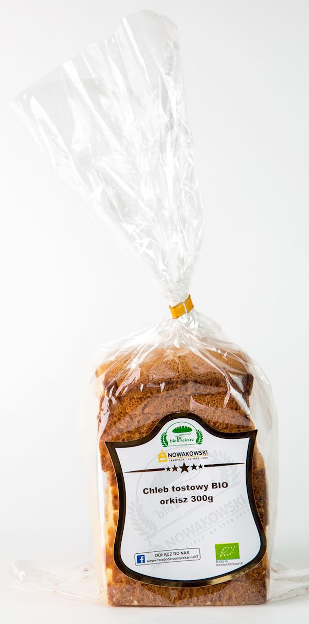 Chleb Tostowy Orkiszowy Bio 300 G - Biopiekarz Nowakowski Tradycja (Z Półki)