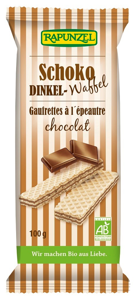 Wafle Orkiszowe Z Nadzieniem Kakaowym Bio 100 G - Rapunzel