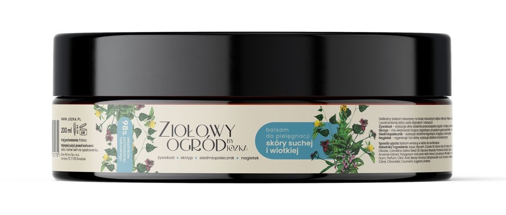 Balsam Do Pielęgnacji Skóry Suchej I Wiotkiej Ziołowy 200 Ml - Jozka Ziołowy Ogród (Dary Natury)