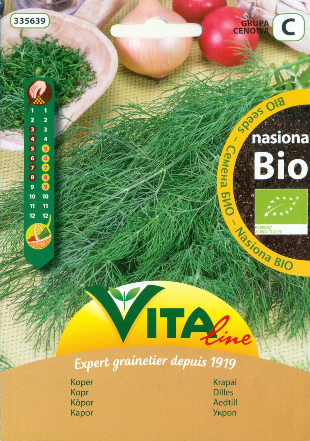 Nasiona Kopru Bio 5 G - Vita Line (Hg0605) (Produkt Sezonowy)