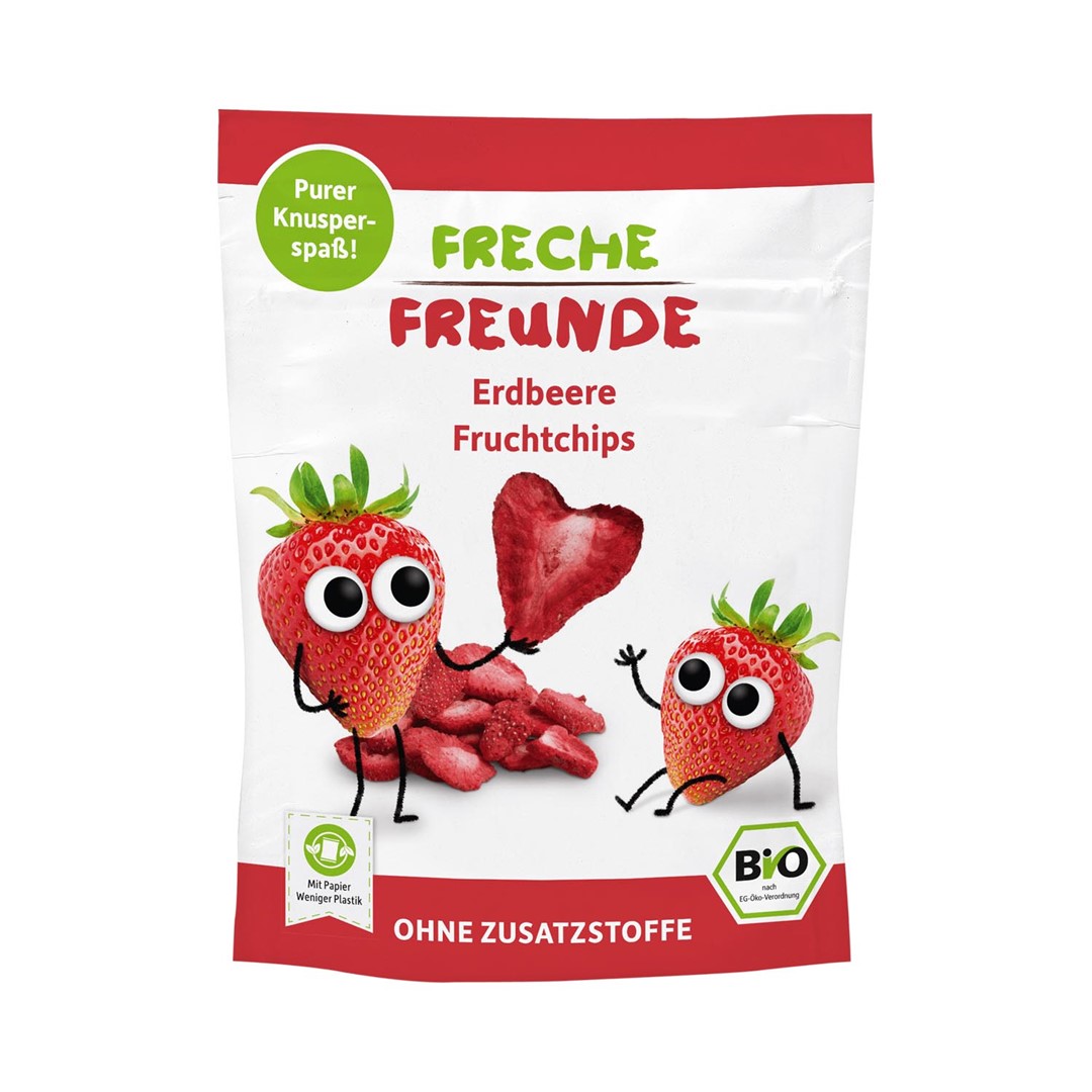 Chipsy Truskawkowe Dla Dzieci Bezglutenowe Bio 12 G - Freche Freunde