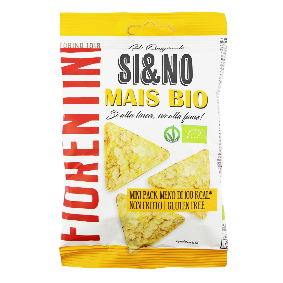 Chrupki Kukurydziane Z Solą Morską Bezglutenowe Bio 20 G - Fiorentini