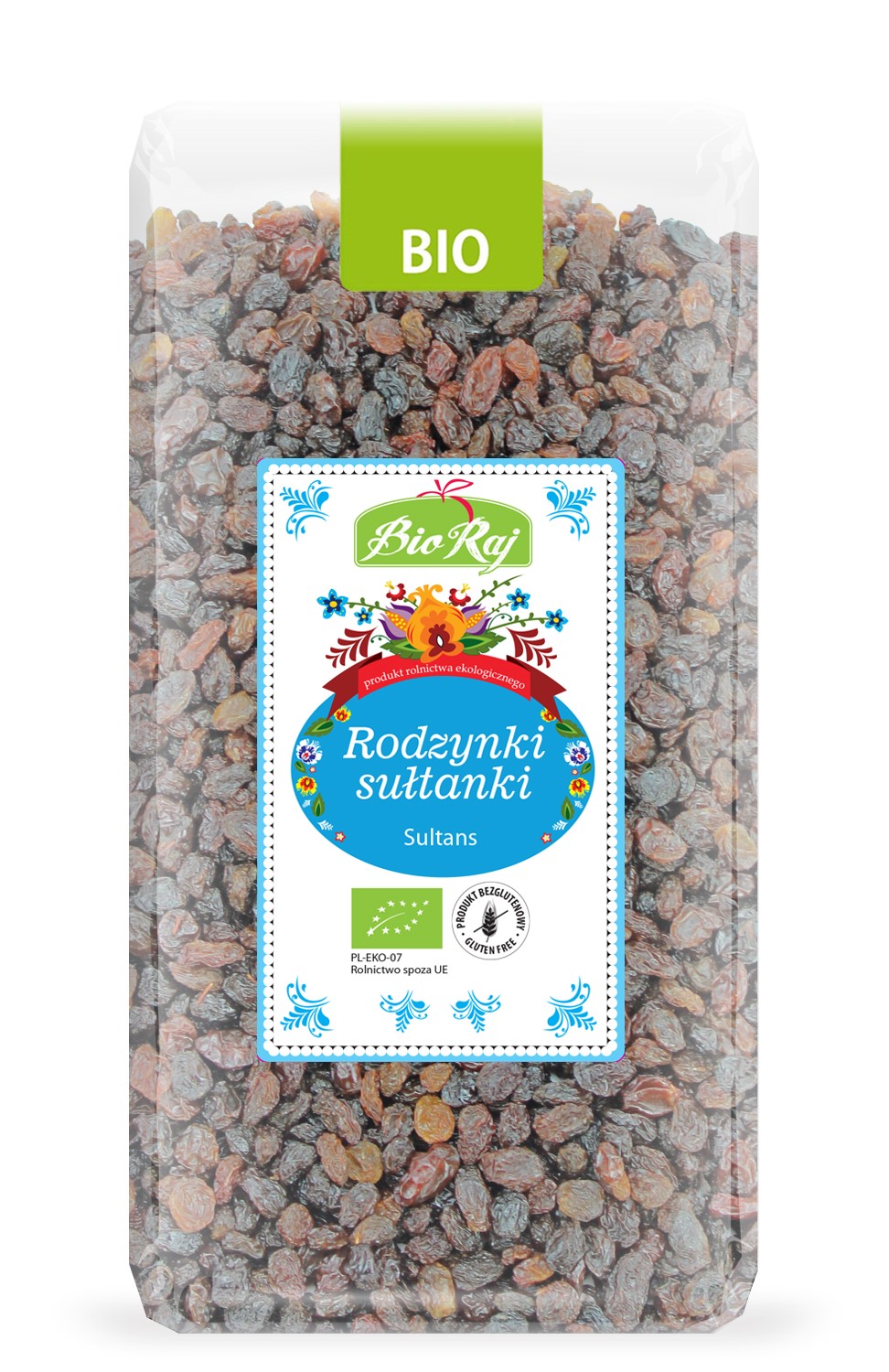 Rodzynki Sułtanki Bezglutenowe Bio 400 G - Bio Raj