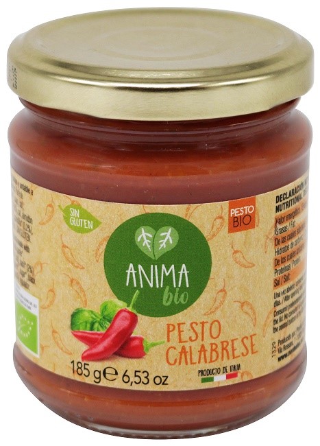 Pesto Calabrese Bezglutenowe Bio 185 G - Pasta Natura (Anima Bio)