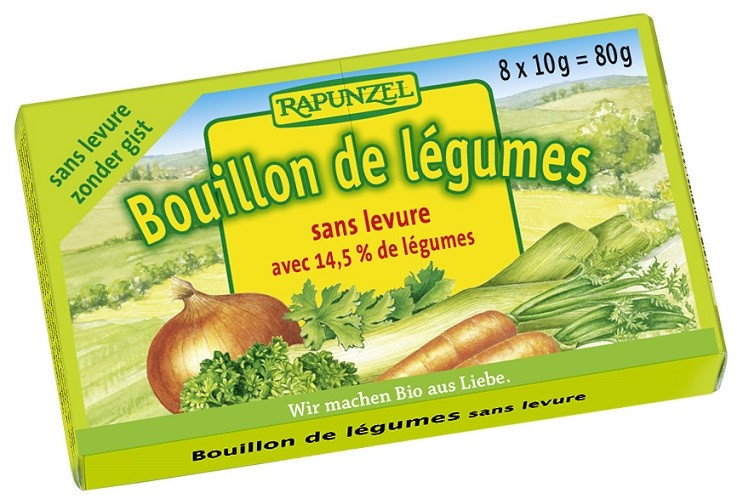Bulion - Kostki Warzywne Bez Dodatku Cukrów I Drożdży (Jasnozielone) Bio (8 X 10 G) 80 G - Rapunzel