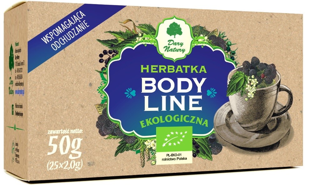 Herbatka Body Line Bio (25 X 2 G) 50 G - Dary Natury