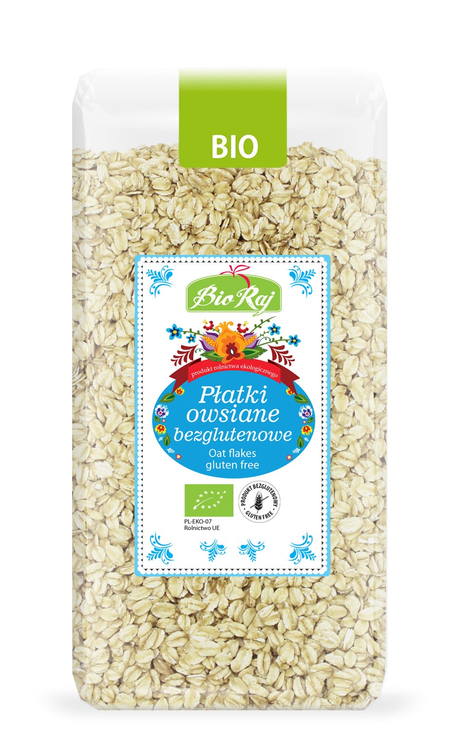 Płatki Owsiane Bezglutenowe Bio 350 G - Bio Raj