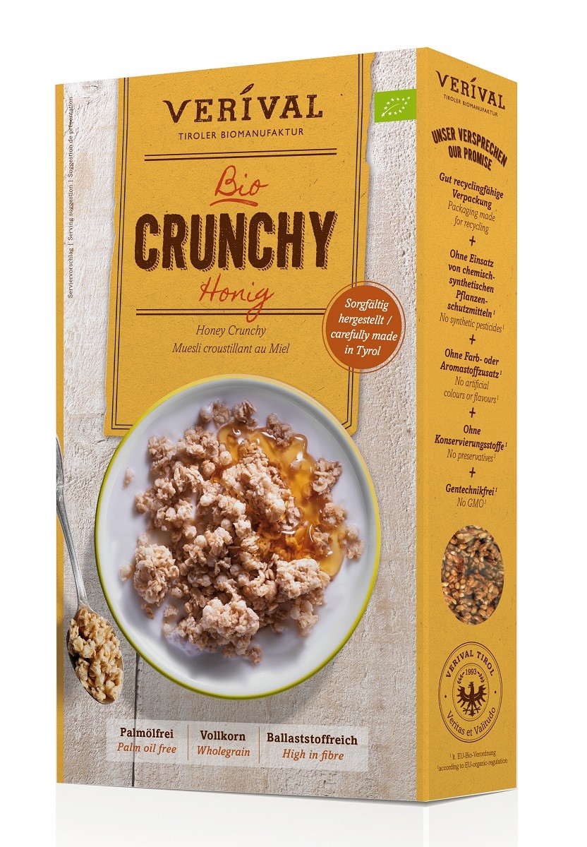Crunchy Miodowe Bio 375 G - Verival
