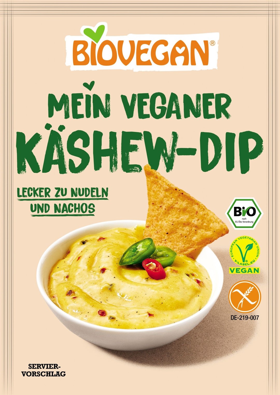 Dip Serowy W Proszku Wegański Bezglutenowy Bio 37,5 G - Biovegan