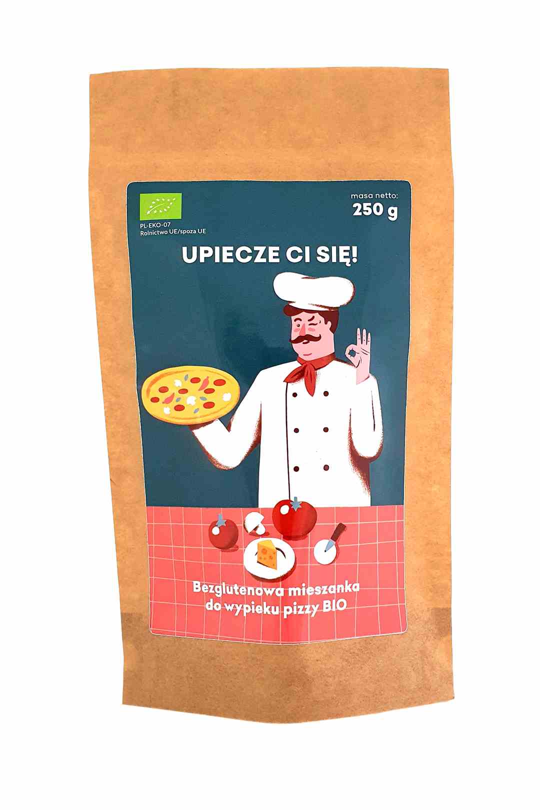 Mieszanka Na Ciasto Na Pizzę Bez Dodatku Cukrów Bezglutenowa Bio 250 G - Pięć Przemian