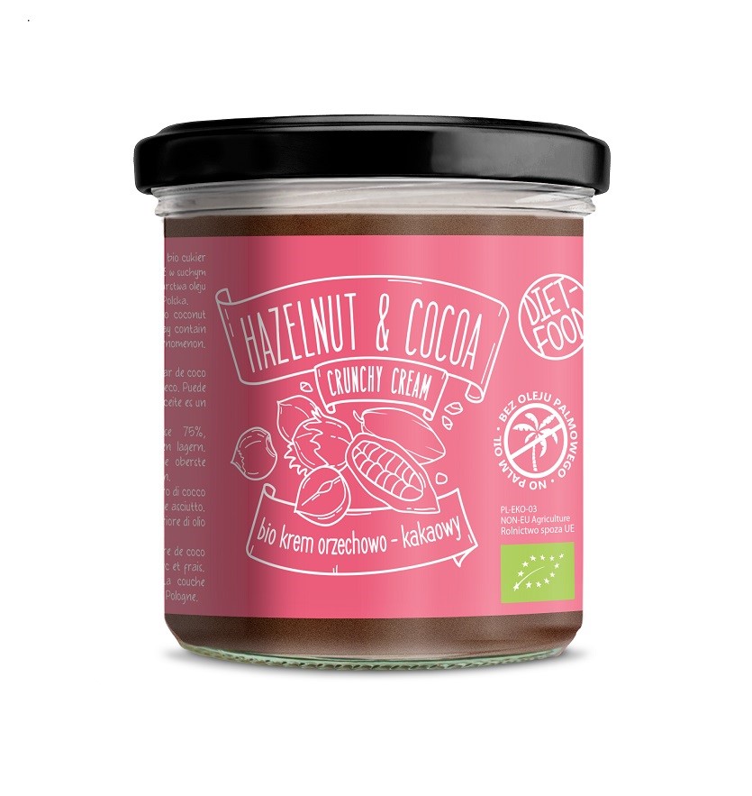 Krem Orzechowo - Kakaowy Bio 300 G - Diet-Food