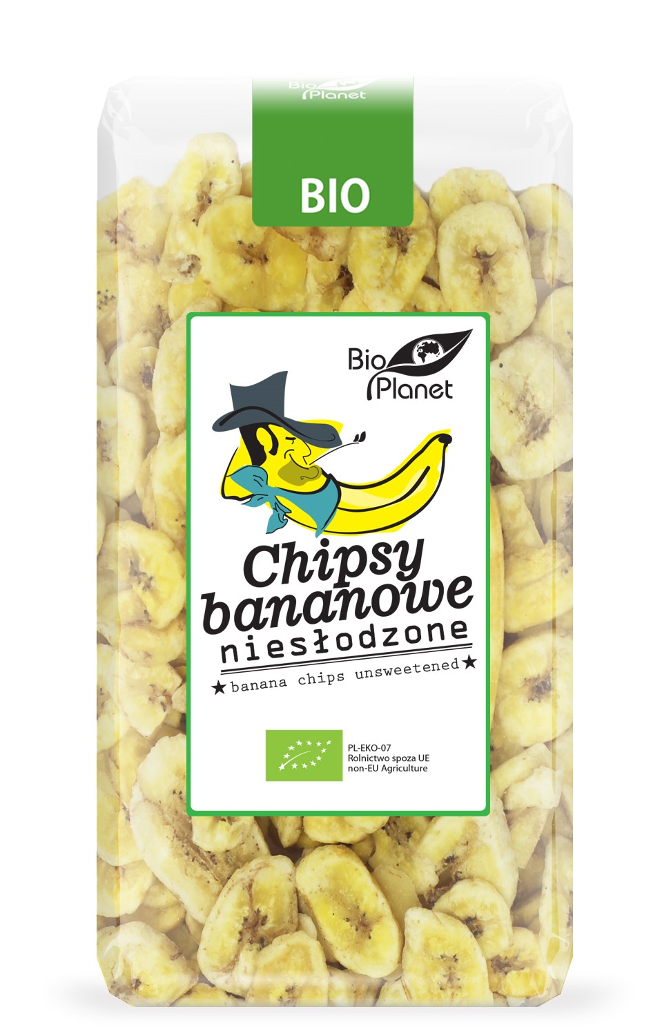 Chipsy Bananowe Niesłodzone Bio 350 G - Bio Planet