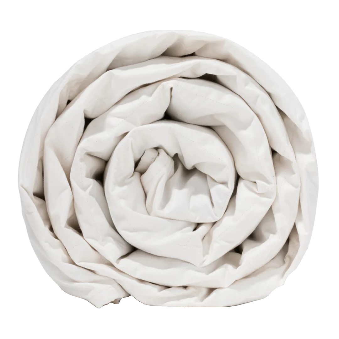 Kołdra Obciążeniowa Biała Bawełna Z Kulkami Szklanymi (150 X 200 Cm) 6,5 Kg - Plantule Pillows