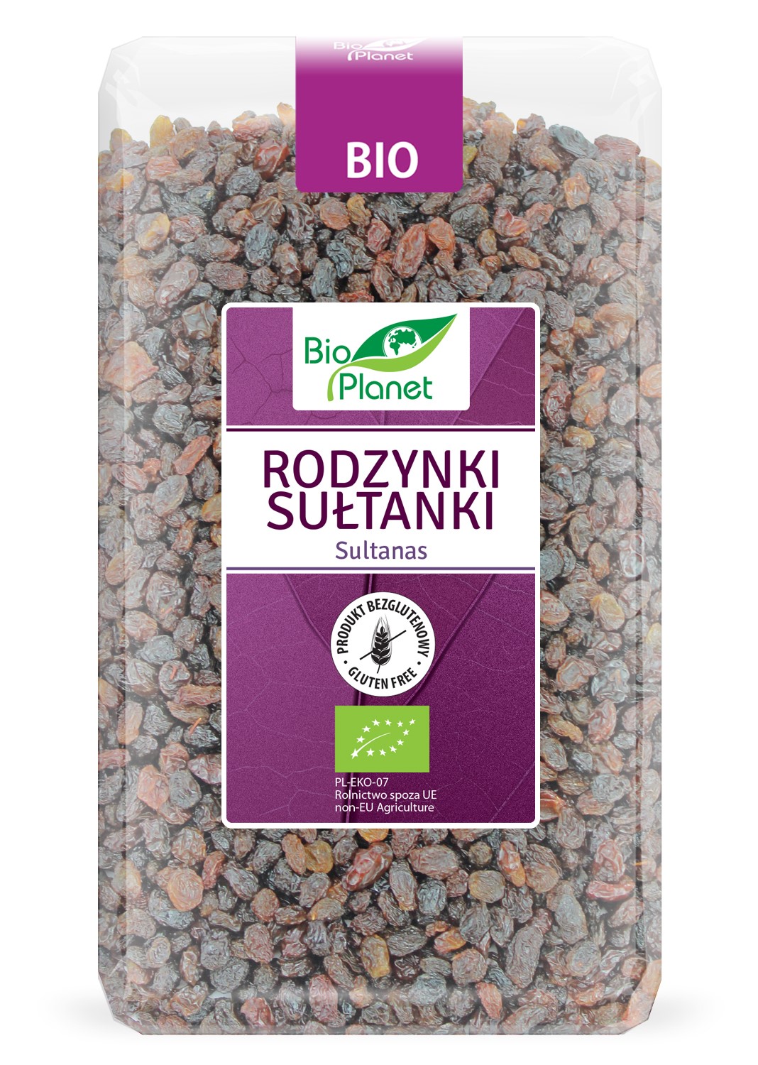 Rodzynki Sułtanki Bezglutenowe Bio 1 Kg - Bio Planet