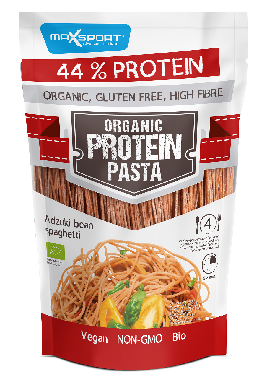 Makaron Proteinowy (Z Soi I Czerwonej Fasoli Adzuki) Spaghetti Bezglutenowy Bio 200 G - Maxsport