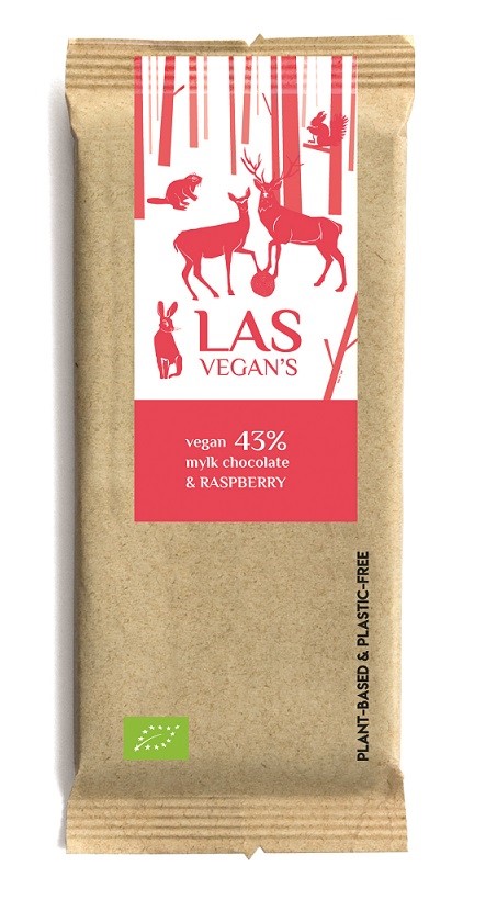 Tabliczka Czekoladowo - Malinowa Bio 50 G - Las Vegan's