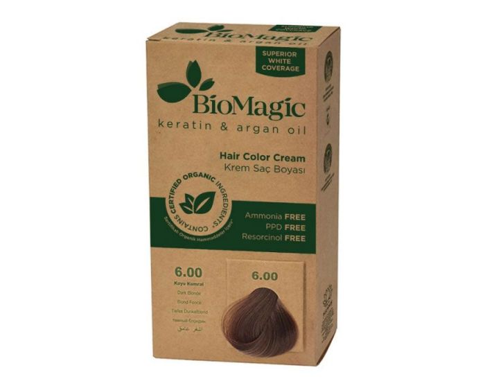 Farba Do Włosów Ciemny Blond (6.00) 250 G - Biomagic