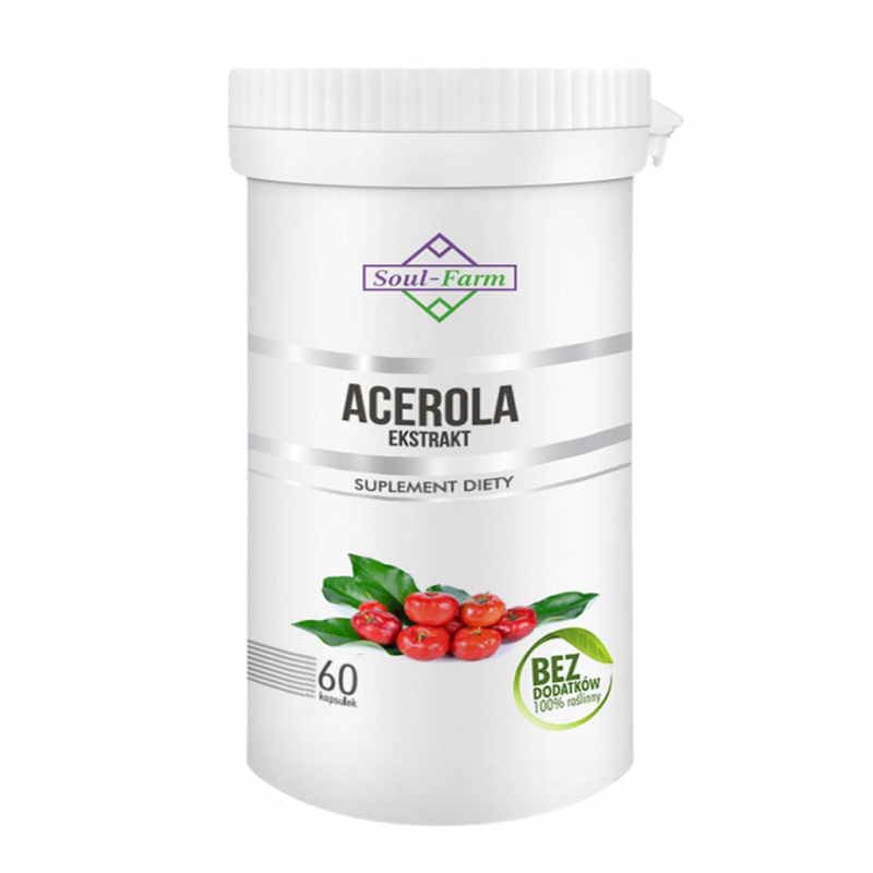 Acerola Ekstrakt 60 Kapsułek (600 Mg) - Soul Farm