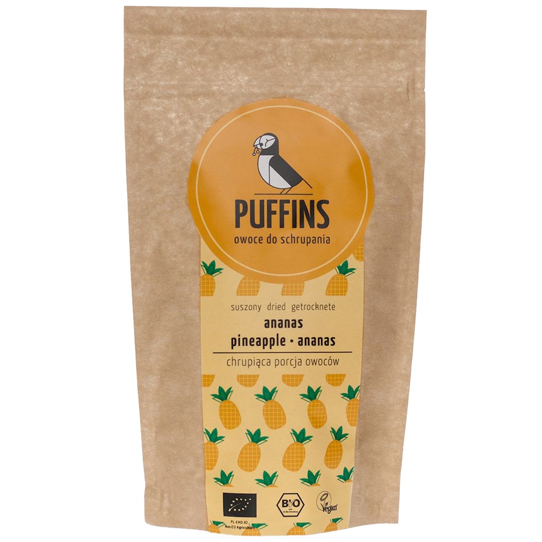Ananas Suszony Bio 40 G - Puffins