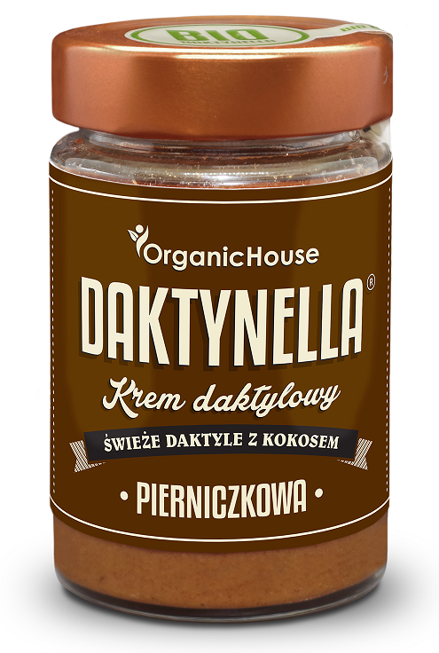 Krem Kokosowo - Daktylowy Pierniczkowy Bezglutenowy Bio 190 G - Organic House (Daktynella)