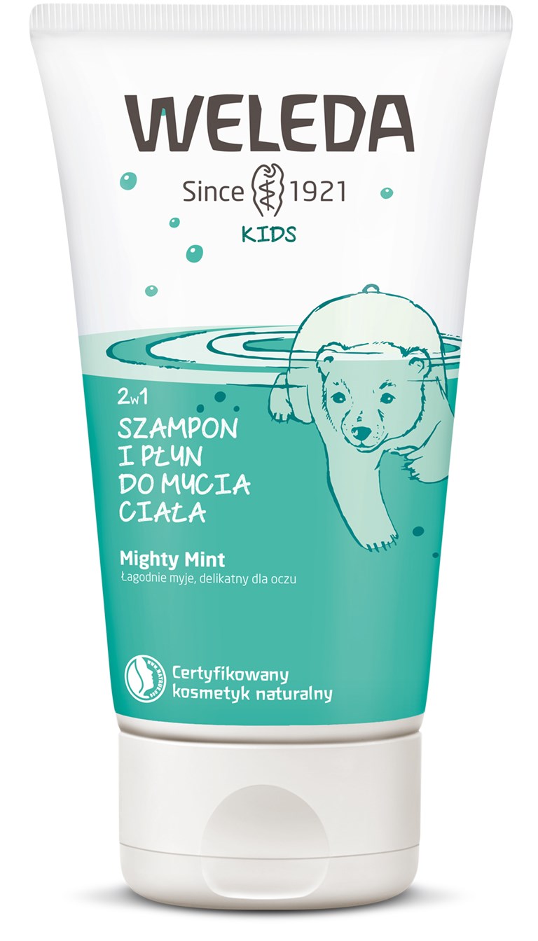 Szampon I Płyn Do Mycia Ciała 2W1 Mięta Dla Dzieci Eco 150 Ml - Weleda
