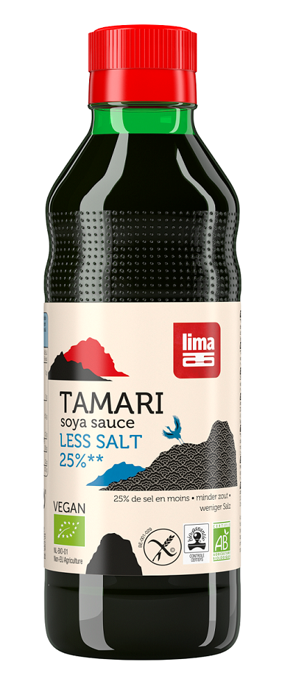 Sos Sojowy Tamari 25 % Mniej Soli Bezglutenowy Bio 250 Ml - Lima