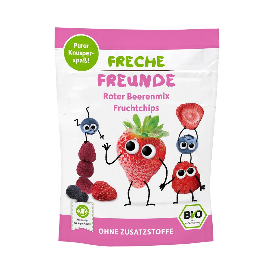 Chipsy Owoce Jagodowe Dla Dzieci Bezglutenowe Bio 10 G - Freche Freunde