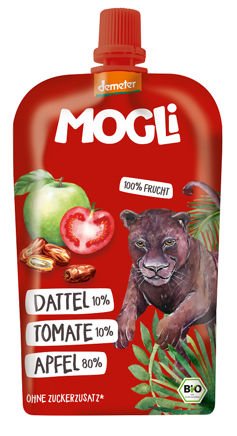 Przecier Owocowy Jabłko - Pomidor - Daktyle Bez Dodatku Cukrów Demeter Bio 120 G - Mogli