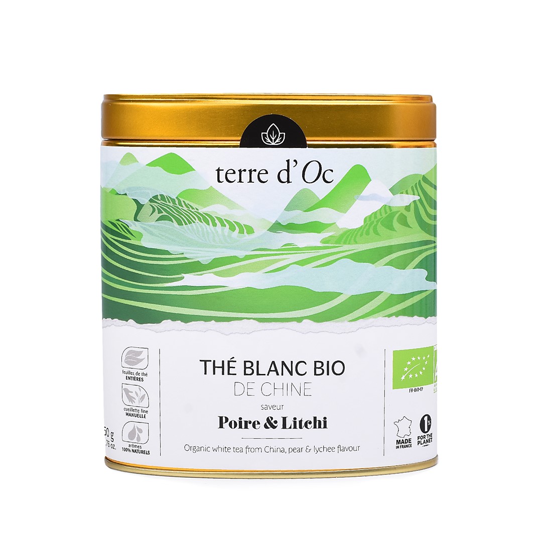 Herbata Biała Gruszka - Liczi Bio 50 G - Terre D'oc