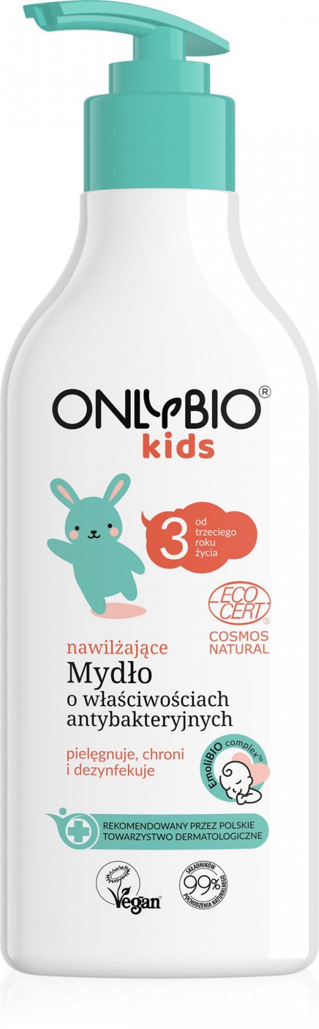 Mydło Do Rąk Nawilżające O Właściwościach Antybakteryjnych Dla Dzieci Od 3 Roku Życia Eco 300 Ml - Only Bio (Kids)