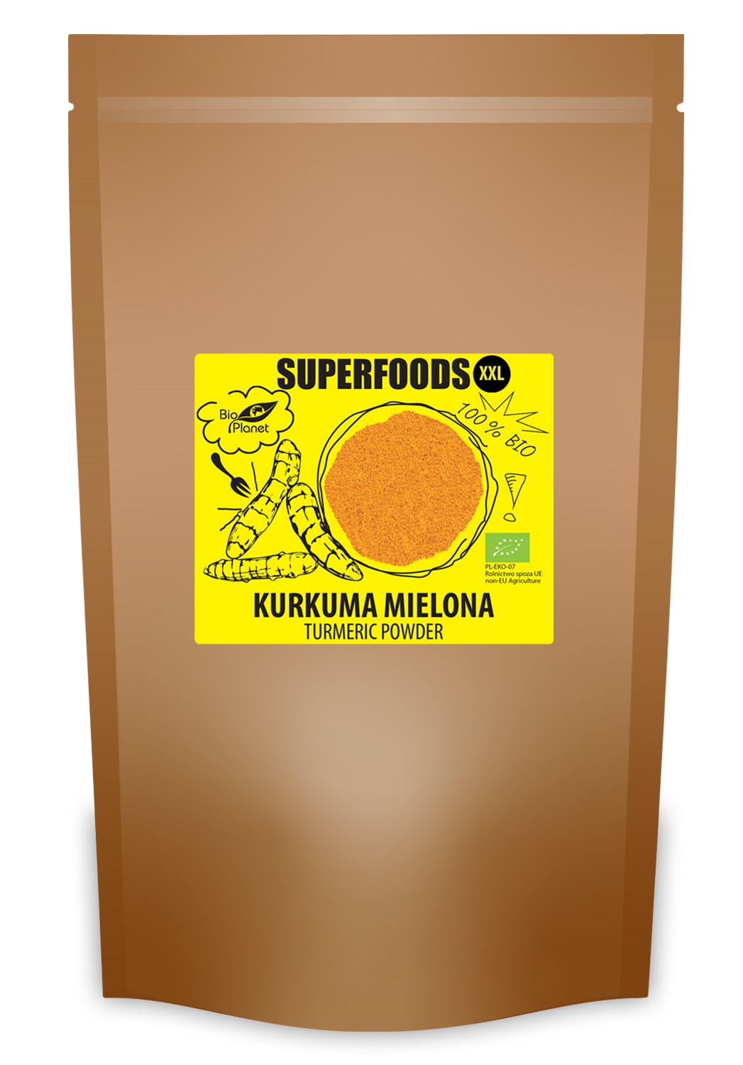 Kurkuma Mielona Bio 500 G - Bio Planet