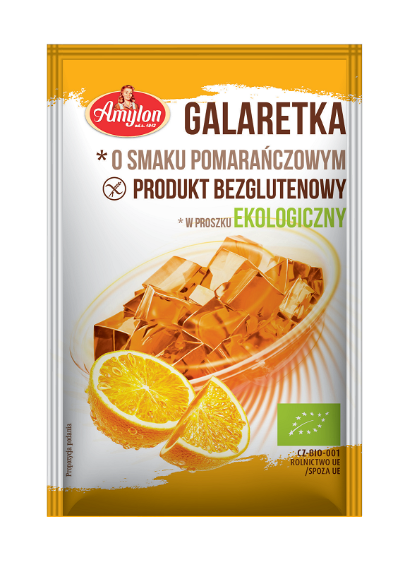 Galaretka O Smaku Pomarańczowym Bezglutenowa Bio 40 G - Amylon