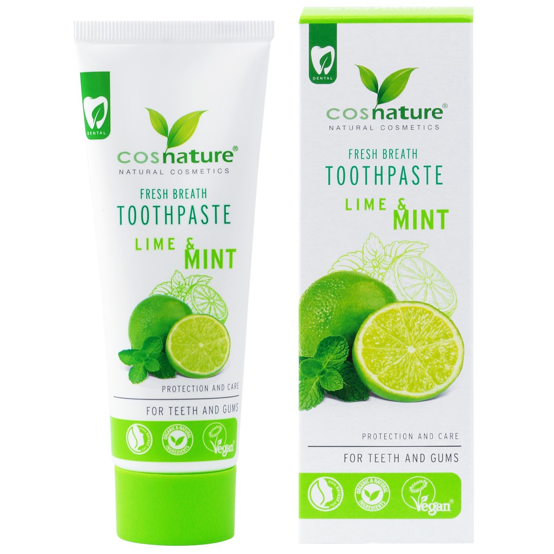 Pasta Do Zębów O Smaku Limonka - Mięta Z Fluorem Eco 75 Ml - Cosnature