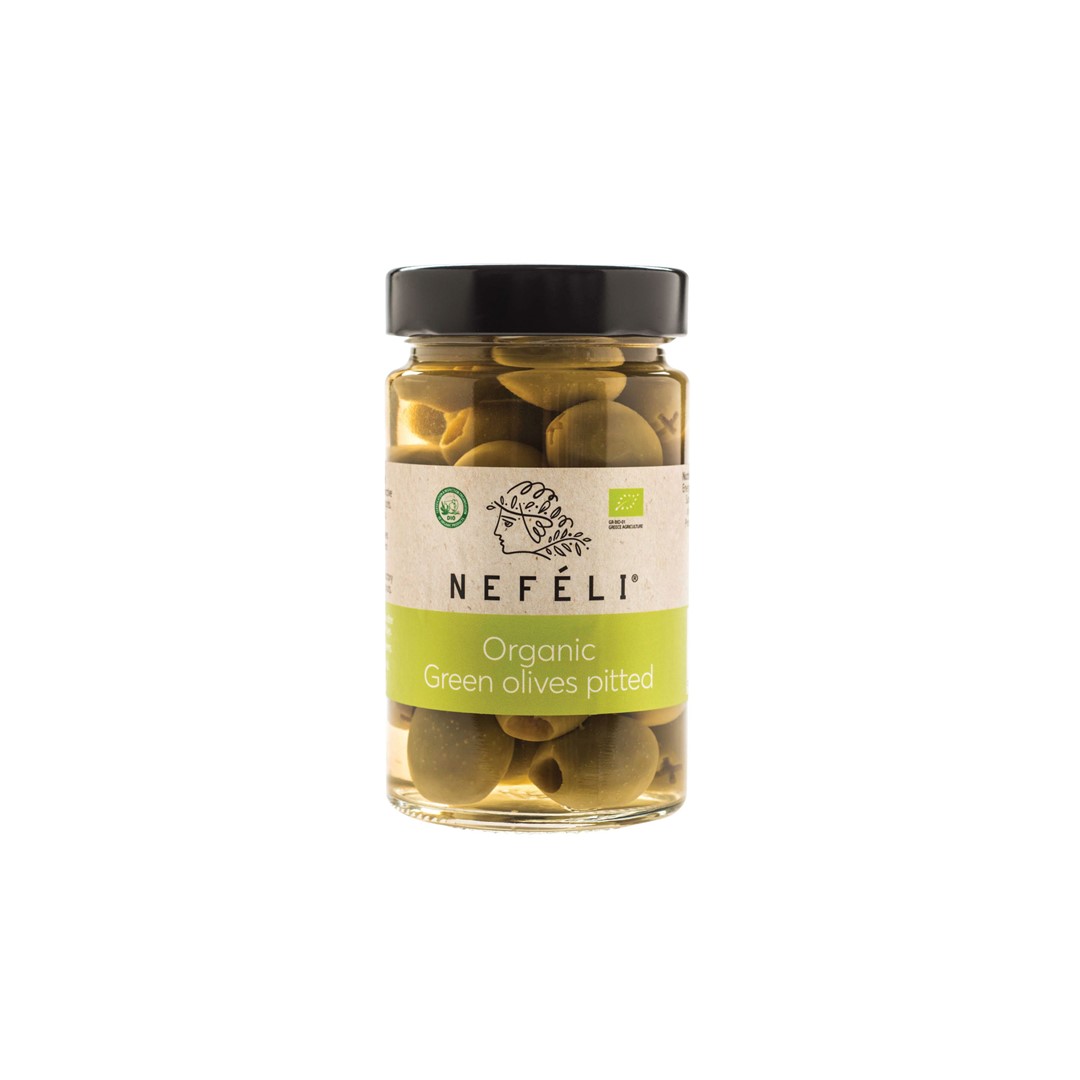 Oliwki Zielone Bez Pestek W Zalewie Bio 295 G (140 G) - Nefeli