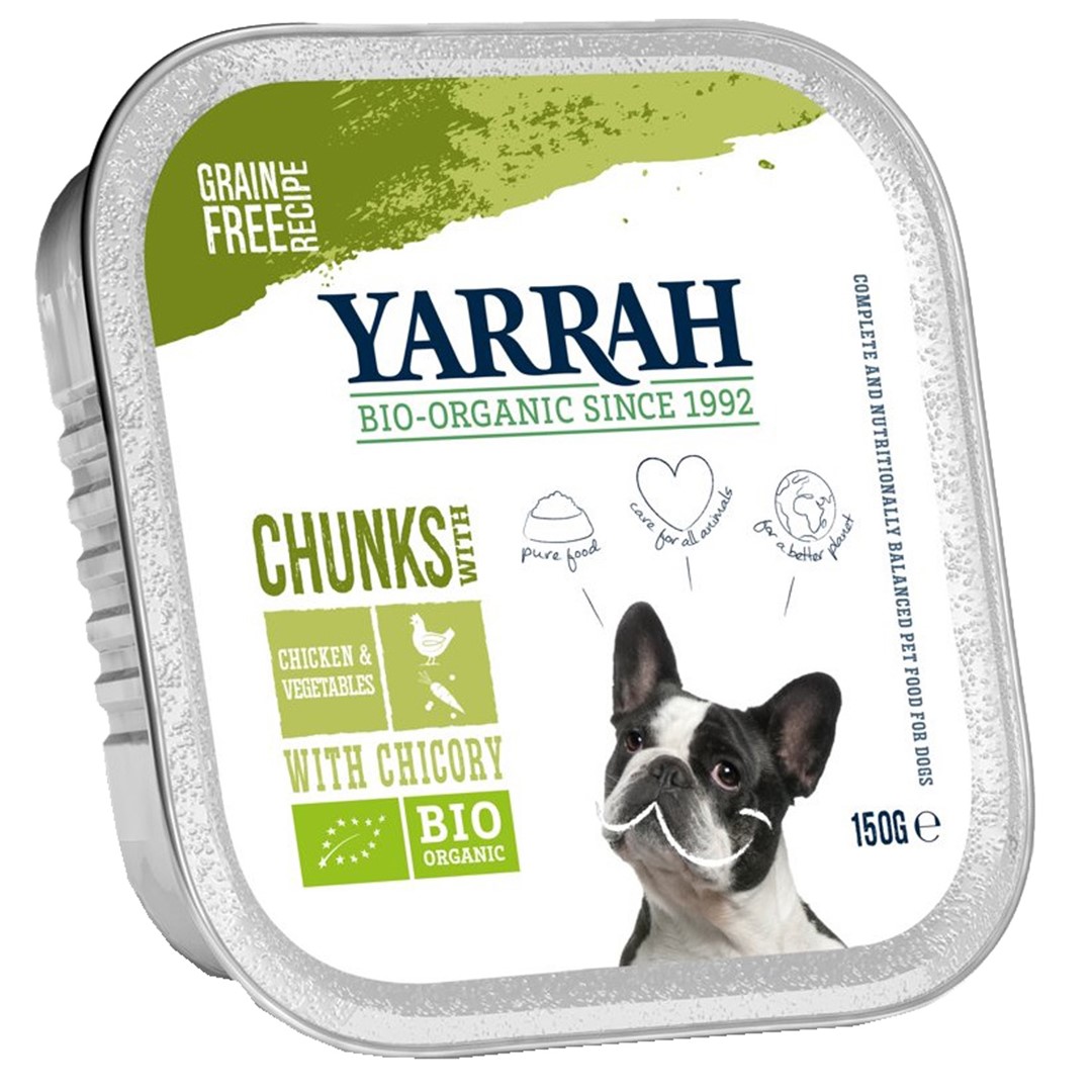 (Dla Psa) Kawałki Kurczaka Z Warzywami Bio 150 G - Yarrah