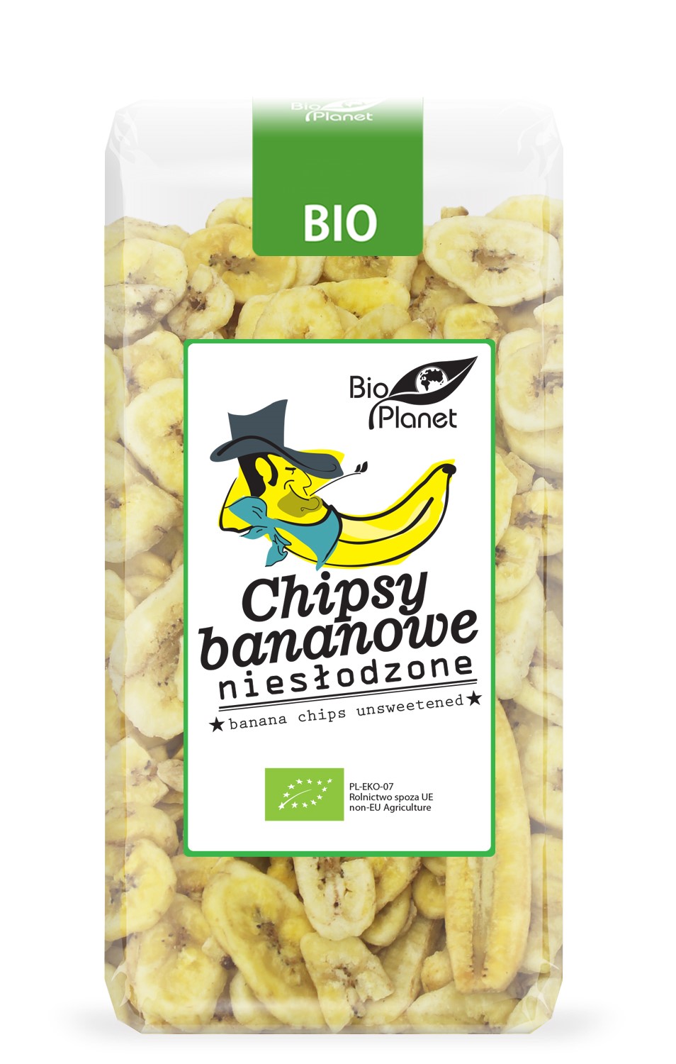 Chipsy Bananowe Niesłodzone Bio 150 G - Bio Planet