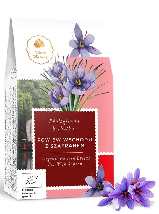 Herbatka Z Szafranem Powiew Wschodu Bio 80 G - Dary Natury