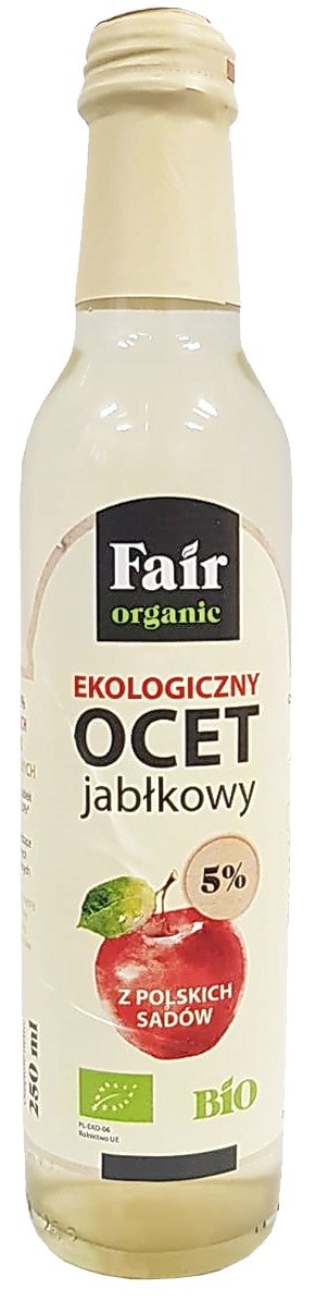 Ocet Jabłkowy 5 % Niefiltrowany Bio 250 Ml - Fair Organic