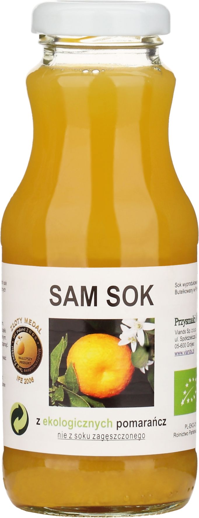 Sam Sok Z Pomarańczy Nfc Bio 250 Ml - Viands