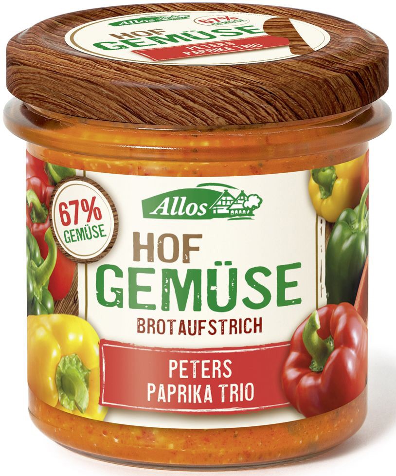Pasta Warzywna Z Trzema Rodzajami Papryki Bezglutenowa Bio 135 G - Allos