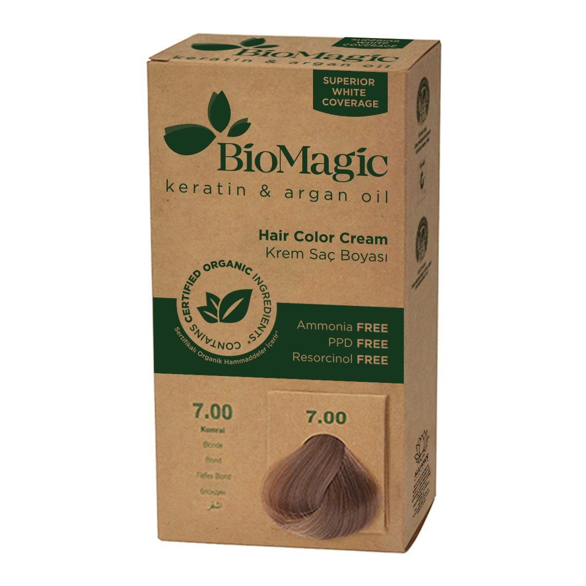 Farba Do Włosów Blond (7.00) 250 G - Biomagic
