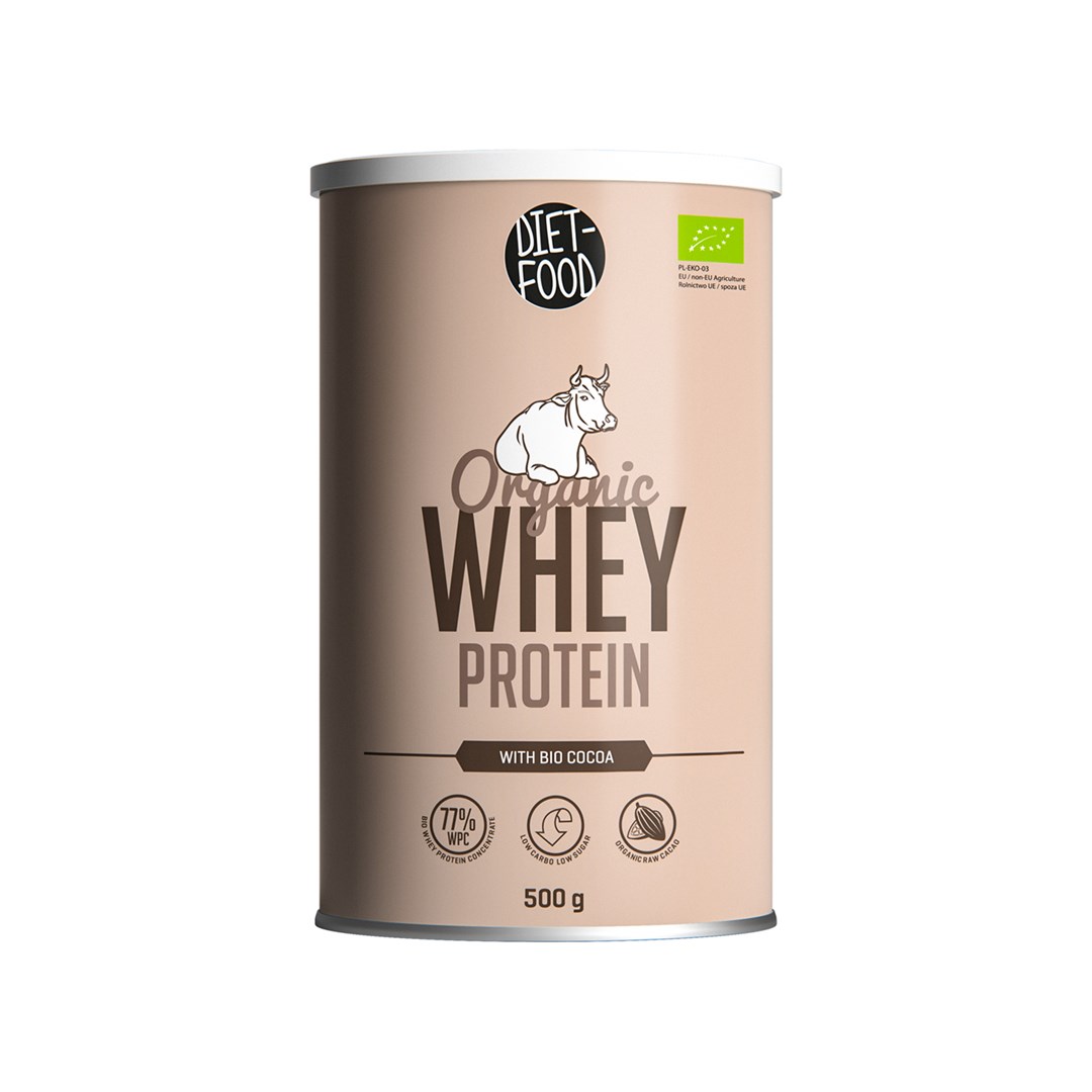 Koncentrat Białka Serwatkowego Z Kakao Bio 500 G - Diet-Food